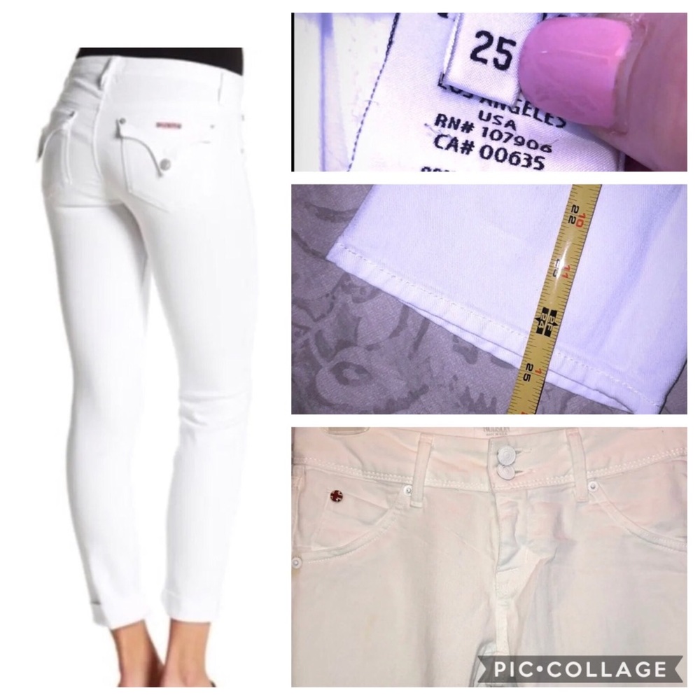 Hudson White Ankle Jean ~ size 25